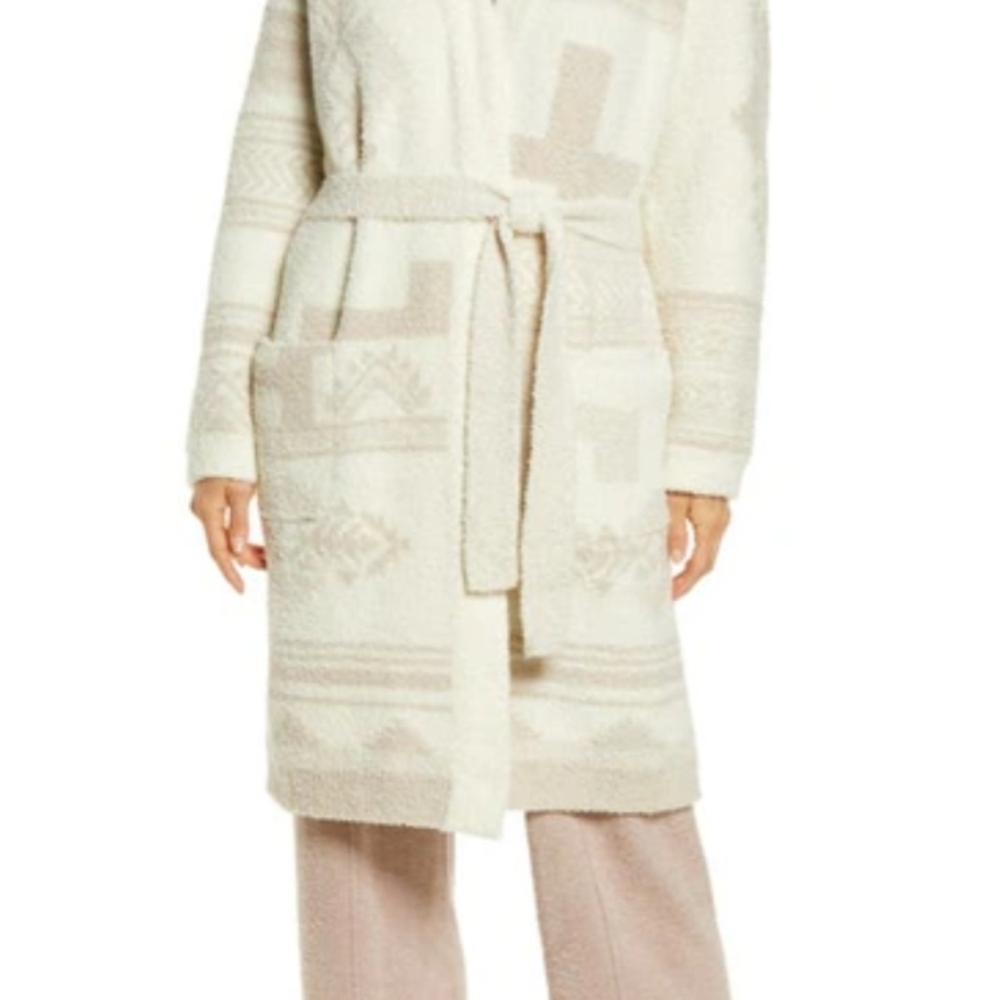 BAREFOOT DREAMS Cozychic Belted Patchwork Robe